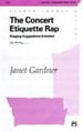Concert Etiquette Rap (Unison ) by Janet Gar | J.W. Pepper Sheet Music